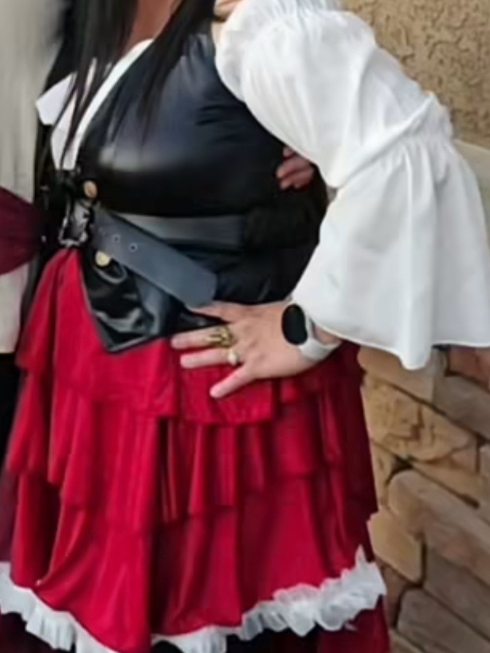 Multi-piece Women's Pirate Costume, Size XL